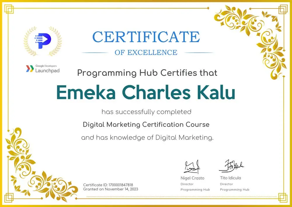 Digital Marketing Certification